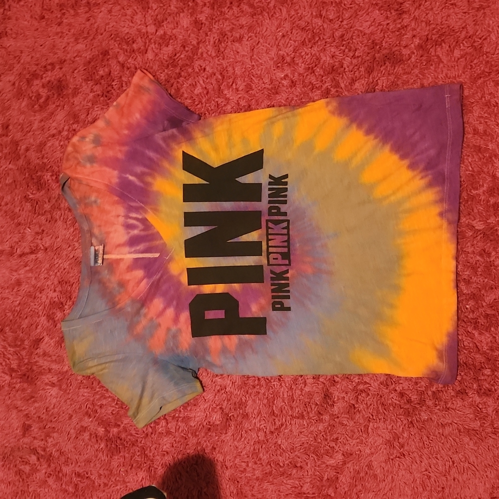 Vs costom made tie dye pink tshirt